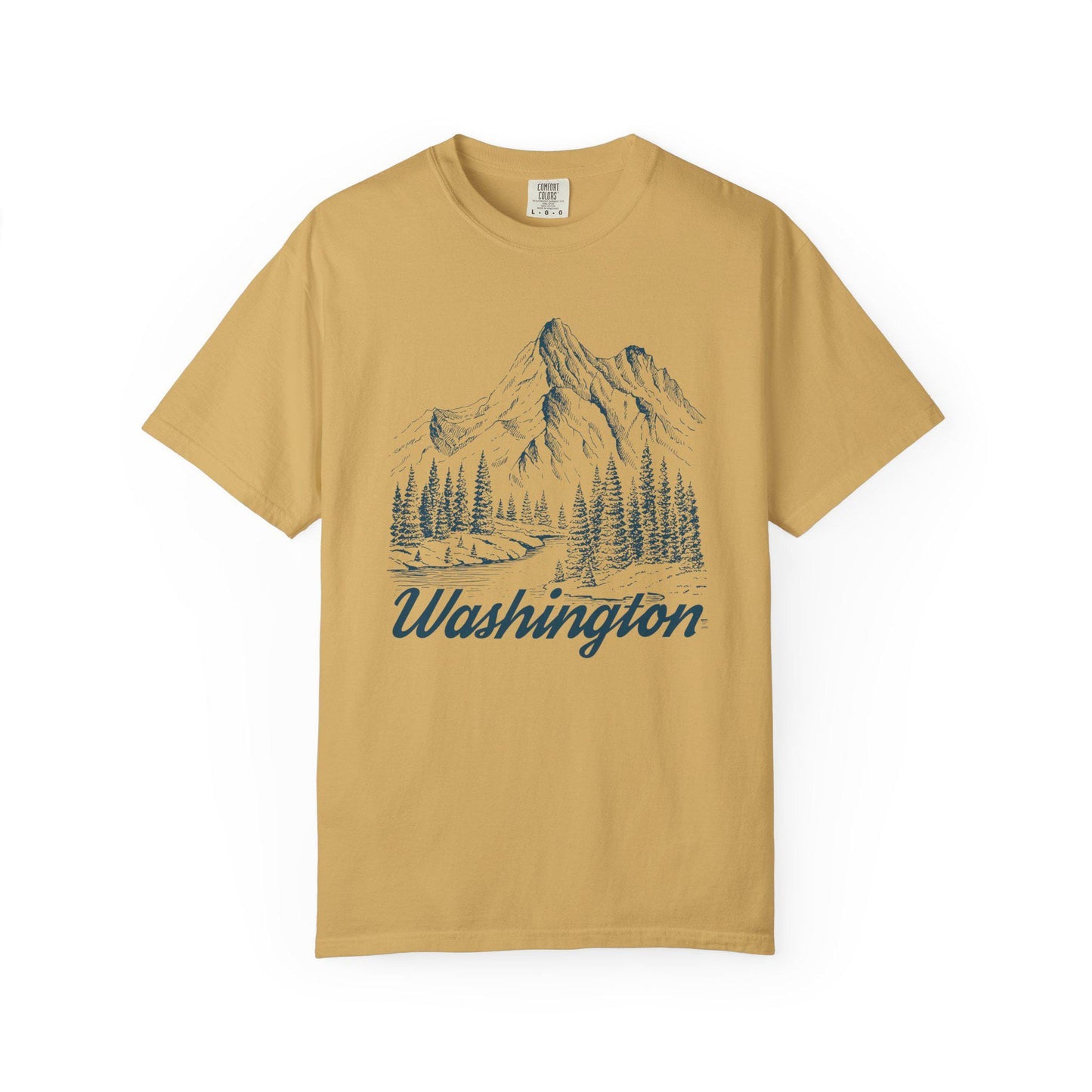 Washington Graphic Tee Mountain Illustration Washington T Shirt Graphic Tee – Easygoing Wear · Great Gift For Fans
