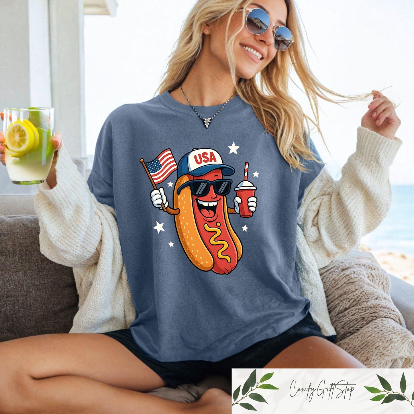 Funny 4th July T shirt Hot Dog Fourth Of July Shirt Patriotic Kid Crewneck 4th July Hot Dog Lovers Gift Independence Day Shirt Graphic Tee – Everyday Comfort · Trending Graphic Apparel