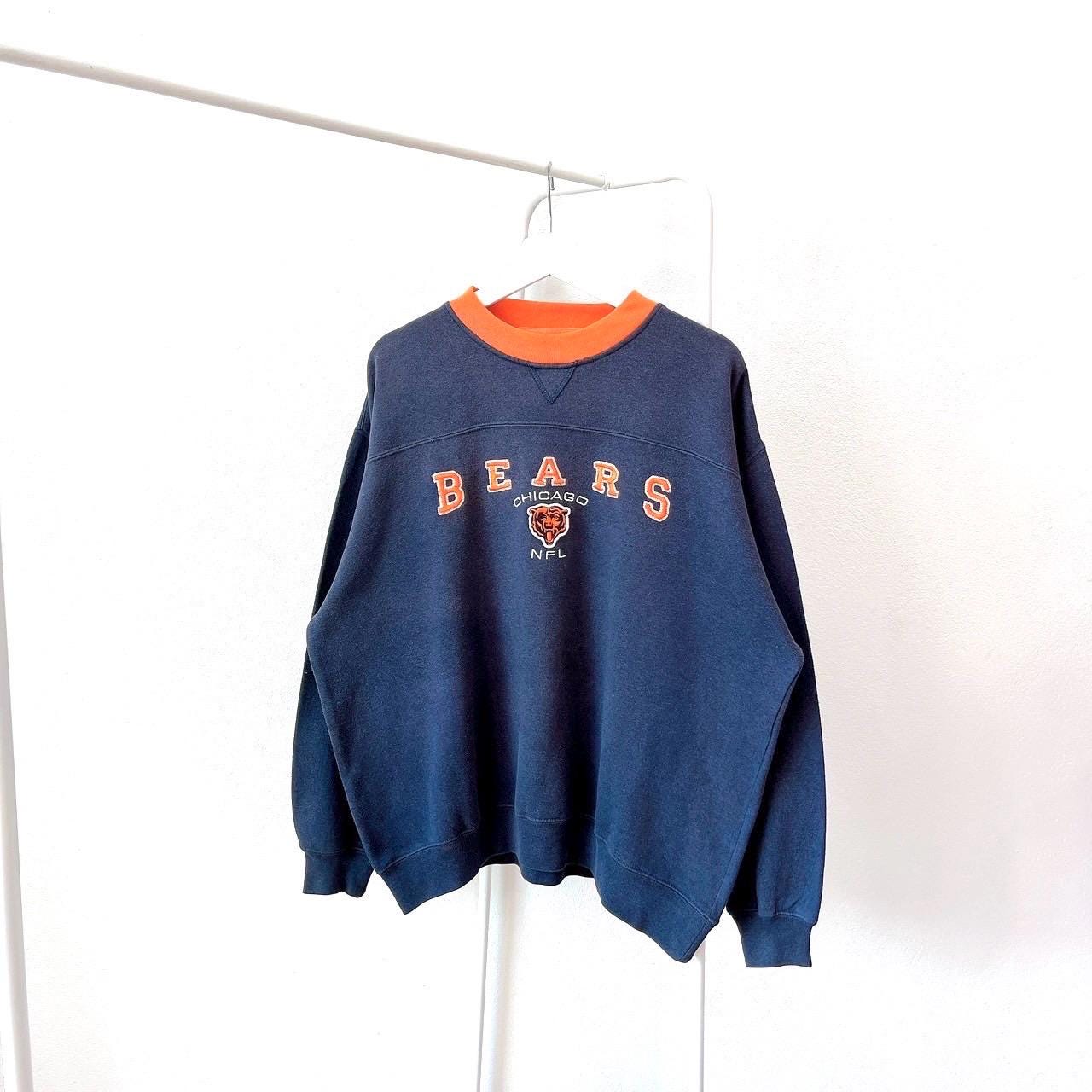 Vintage 90s Chicago Bears NFL football vintage NFL embroidery blue sweatshirt XL Sweatshirt – Feel-Good Design · Top Pick For Any Outfit