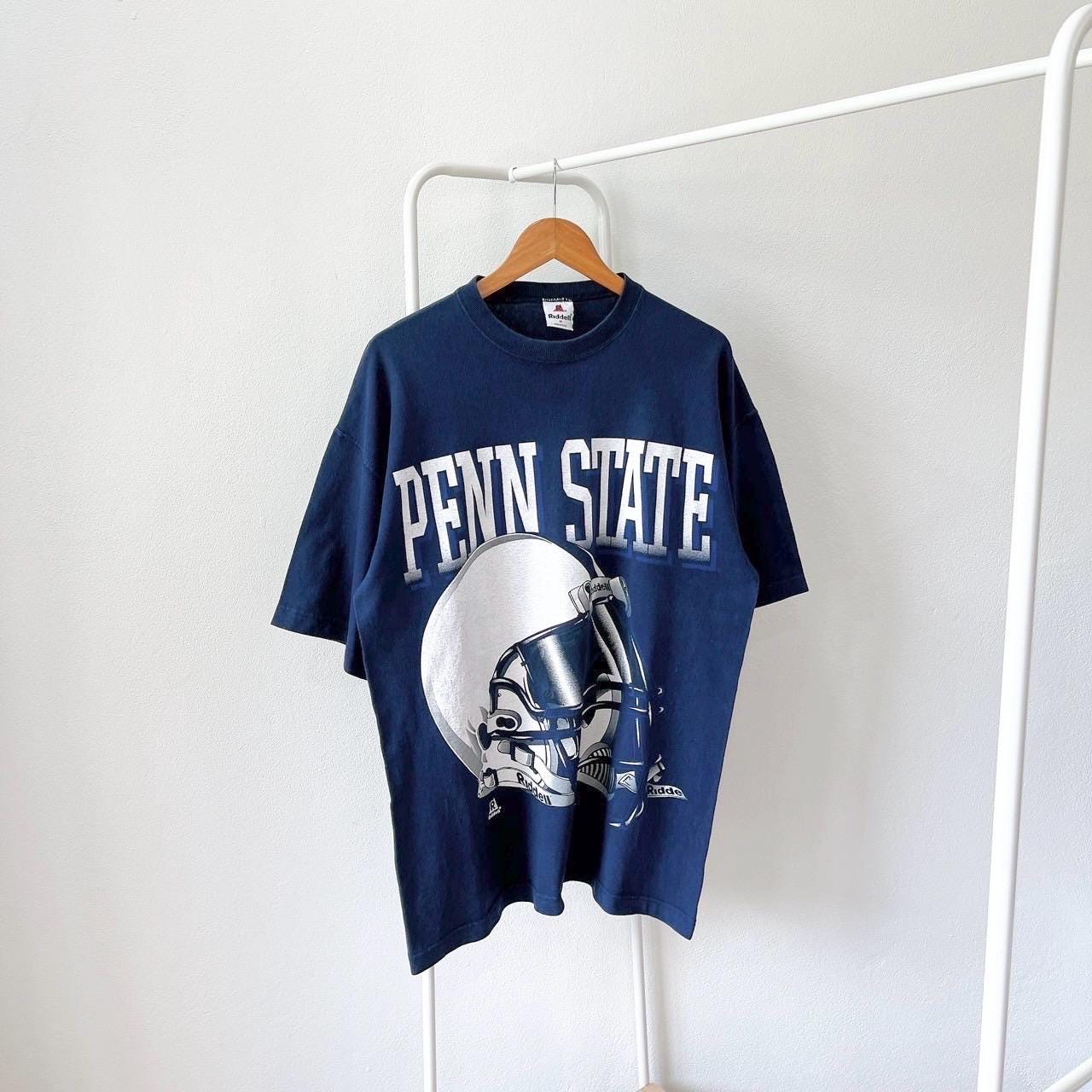 Vintage 90s Penn State Nittany Lions vintage Riddell made in USA blue t shirt M Graphic Tee – Premium Graphic · Top Pick For Any Outfit