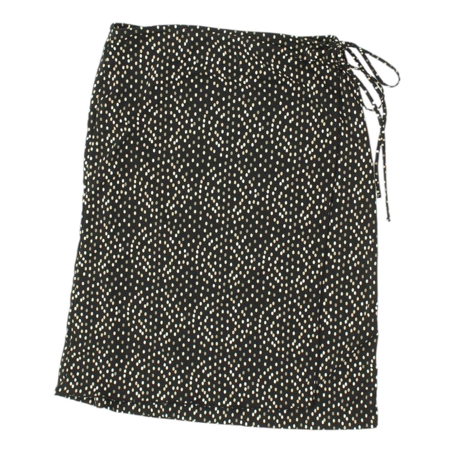 DKNY Womens Black Skirt Vintage Polka Dot Side Tie Knee Length Summer Wear Graphic Tee – Soft Feel · Must-Have Style