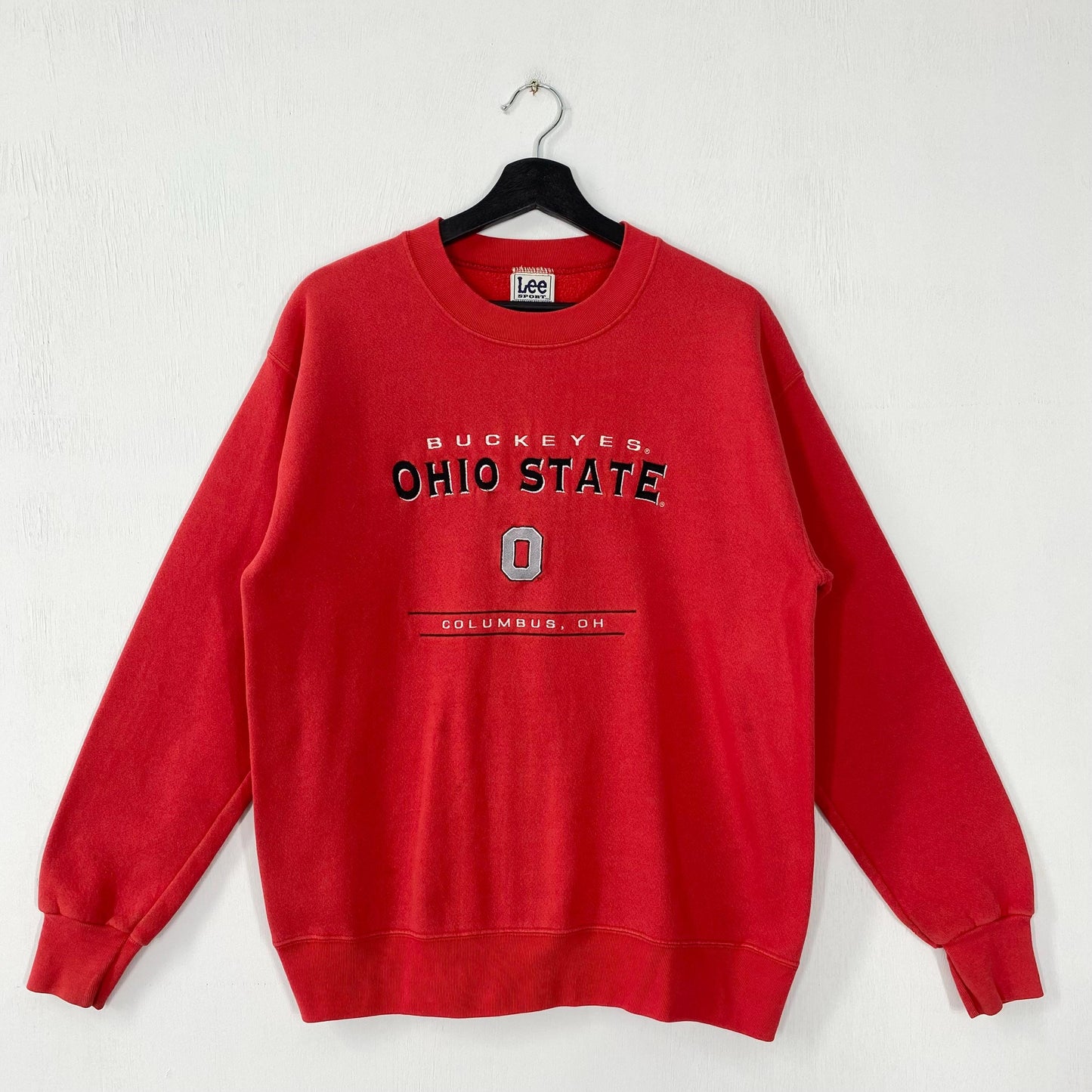Vintage Ohio State University Sweatshirt Ohio State Crewneck Ohio State Sweater Pullover Ohio State Buckeyes Embroidered Logo Red Medium Sweatshirt – Easygoing Wear · High-Quality Print