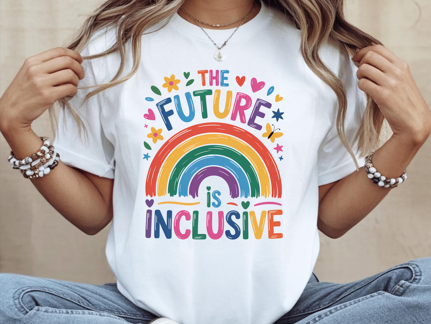 The Future is Inclusive Shirt Inclusive Shirt Rainbow Pride Tee Shirt Inclusion Shirt Mental Health Shirt Gay Pride Gift Equality Shirt Graphic Tee – Easygoing Wear · Must-Have Style