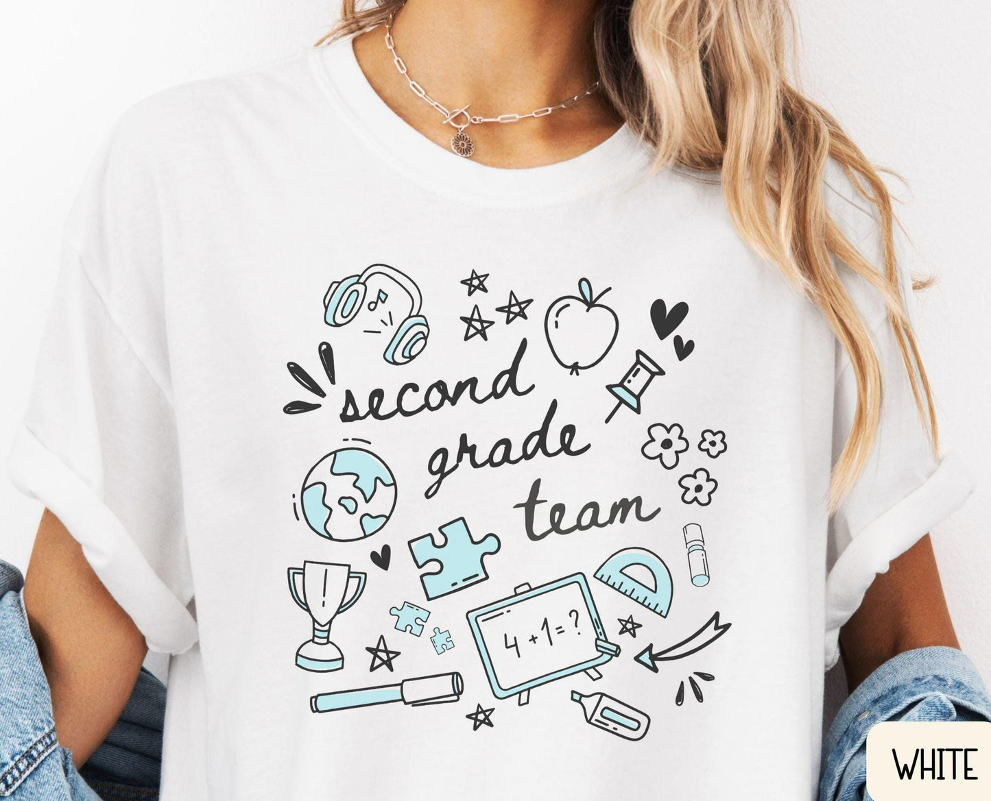 Second Grade Team Shirt 2nd Grade Teacher Shirts 2nd Grade Shirt Second Grade Crew Back to School Teacher Tee Graphic Tee – Premium Graphic · Must-Have Style