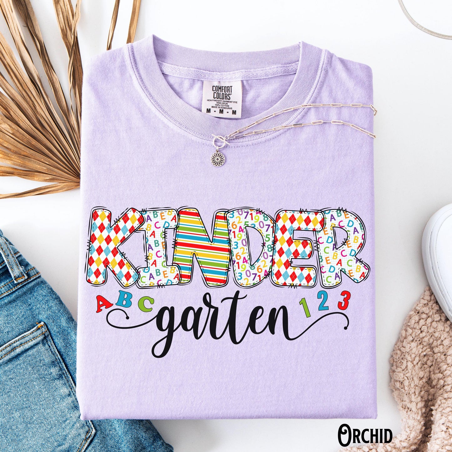 Kindergarten Teacher Shirt Teacher Tee Kindergarten T Shirt Back To School Doodle Whimsical Tshirt ABC39s Teacher Gift Graphic Tee – Warm & Stylish · Perfect For Daily Wear