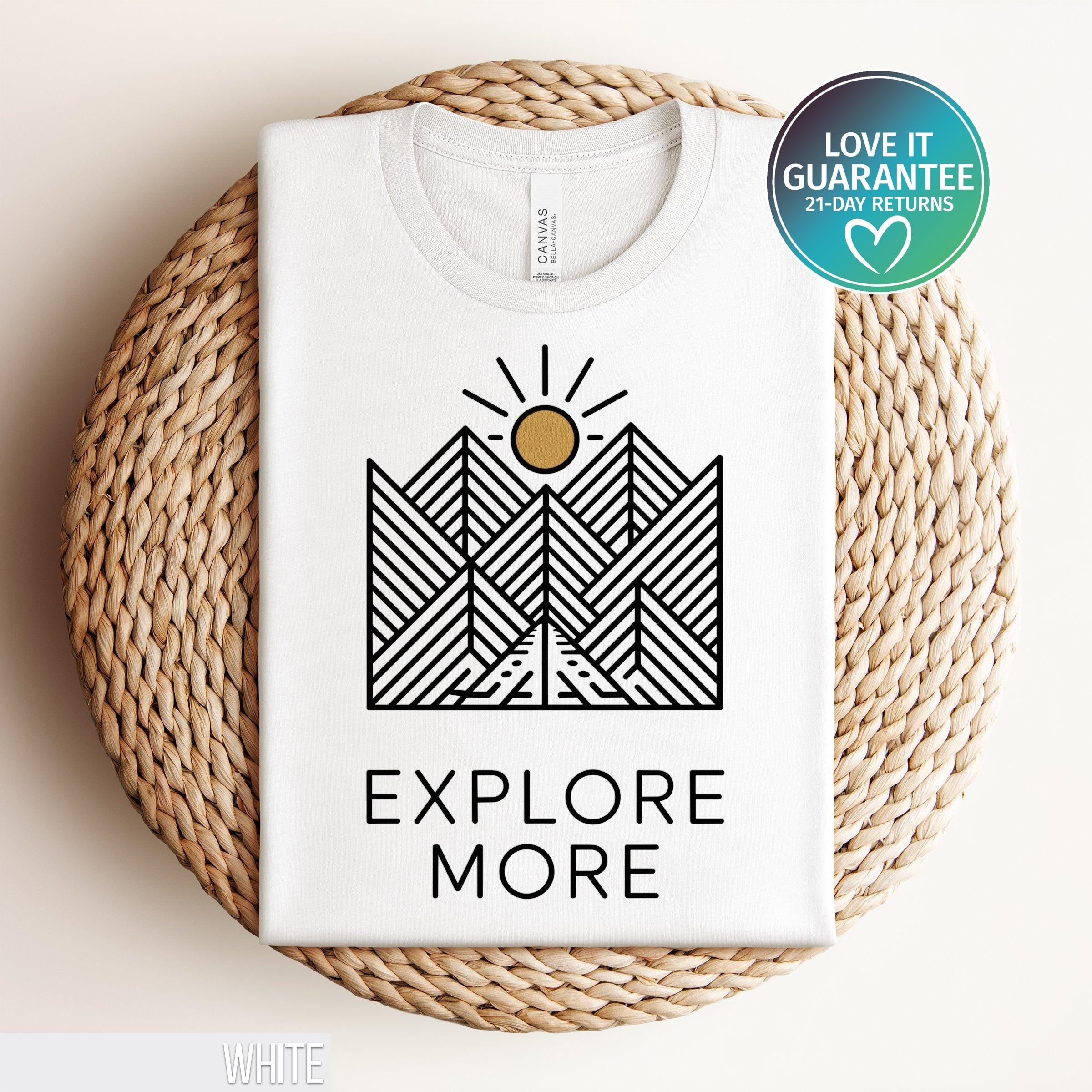 National Park Hiking Shirt Mountains Shirt Gift for Hiker 90s Vintage Mountaineering Shirt Adventure Shirt Camping Tee Nature Lover Graphic Tee – Easygoing Wear · Top Pick For Any Outfit