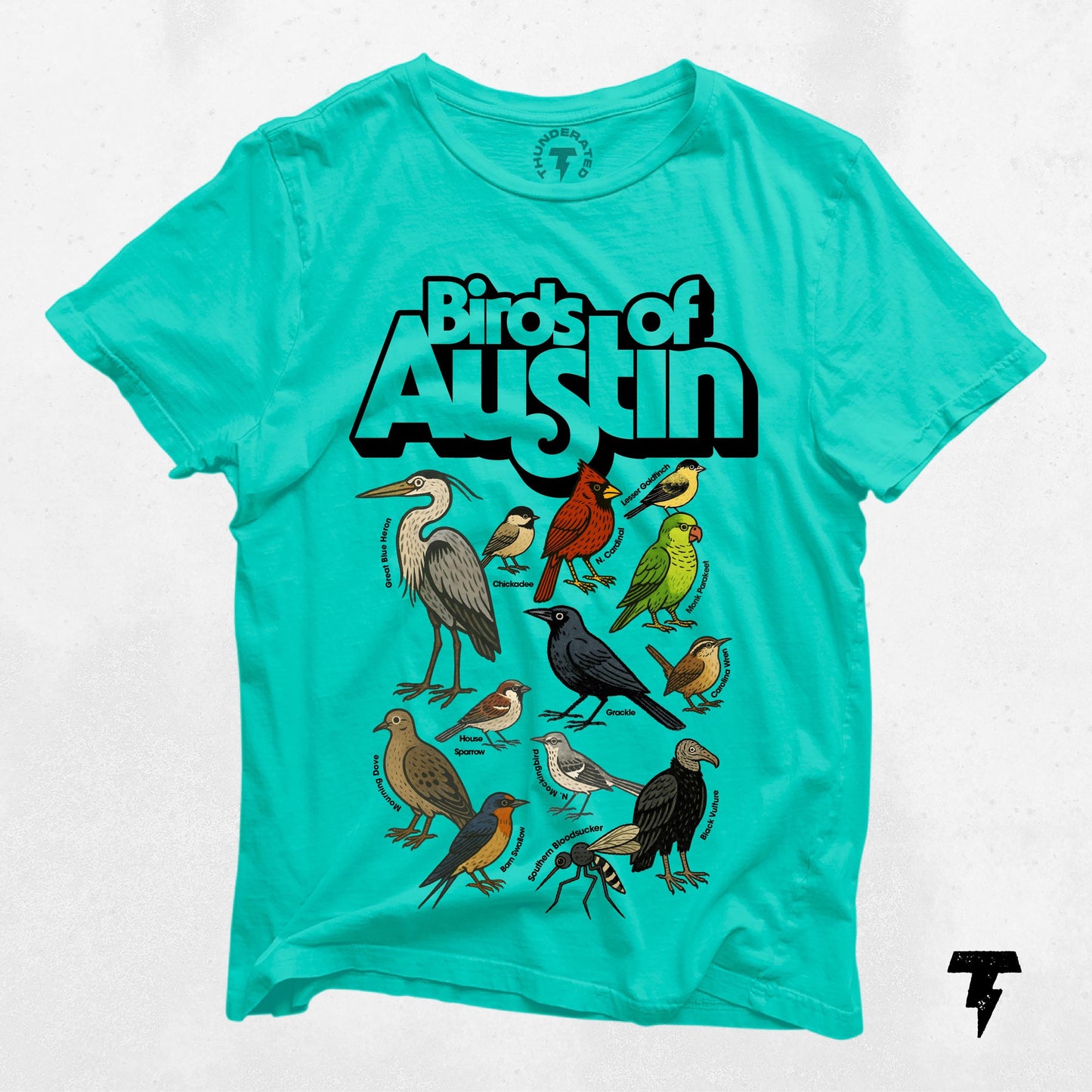 Birds of Austin Texas Unisex Tee Retro Inspired Graphic Shirt Birdwatchers Gift Austin Texas Souvenir Vintage Style T Shirt Nature Graphic Tee – Everyday Comfort · Top Pick For Any Outfit