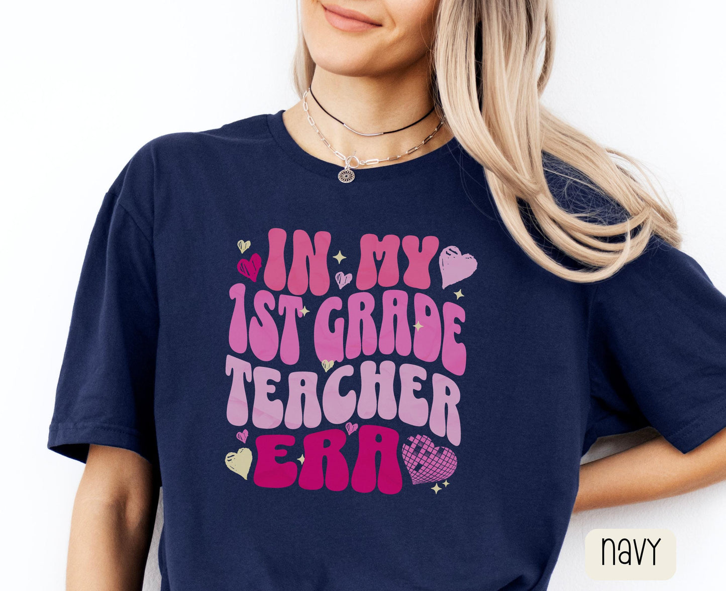 1st Grade Teacher Shirt First Grade Teacher Tee In My Teacher Era Back to School Gift for Teacher Tshirt First Grade Teacher Team Shirts Graphic Tee – Warm & Stylish · Perfect For Daily Wear
