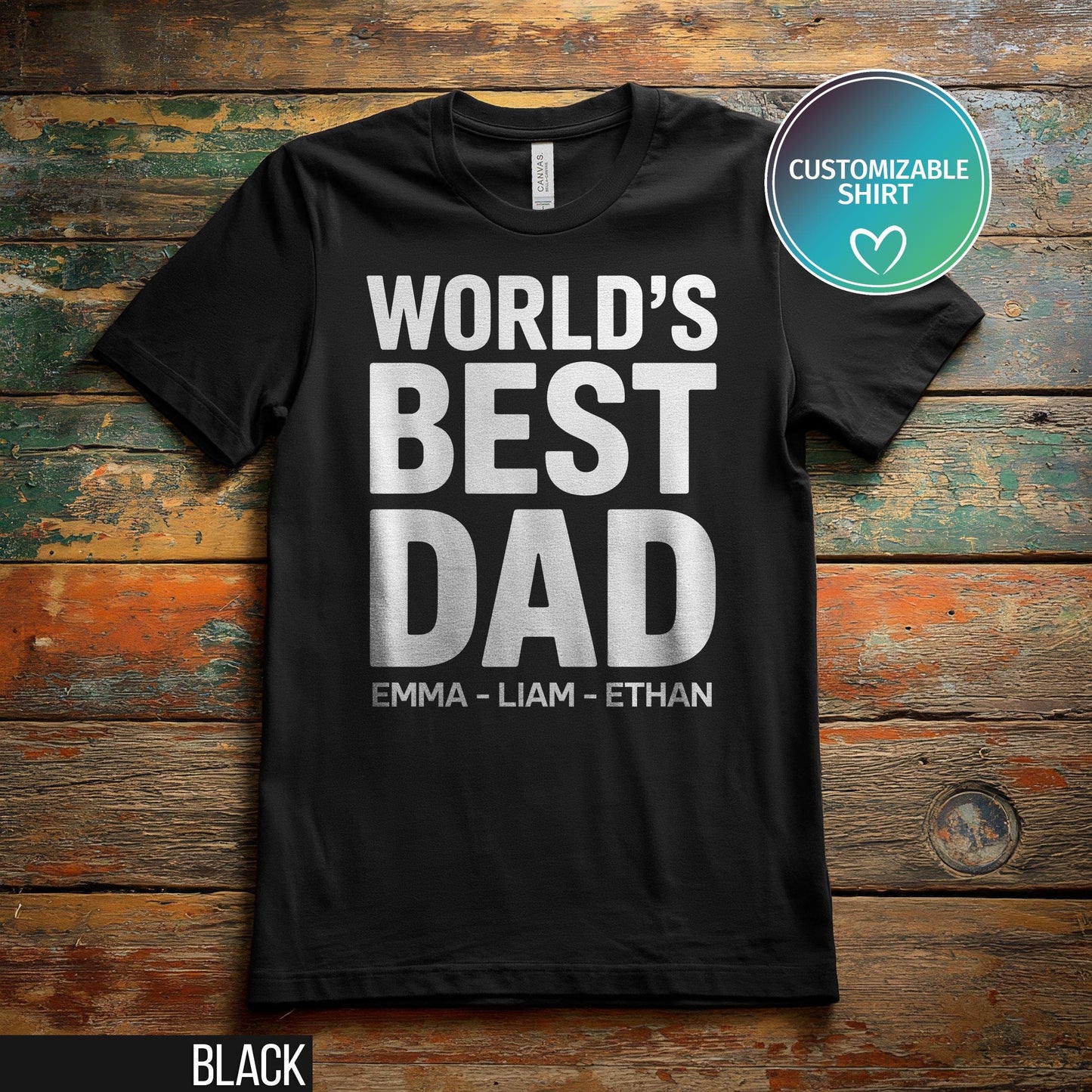 Custom Dad Shirt With Kids Names Personalized Dad Shirt Dad T Shirt New Dad Shirt Fathers Day Shirt Daddy Shirt Birthday Gift Dad Tee Graphic Tee – Easygoing Wear · Must-Have Style