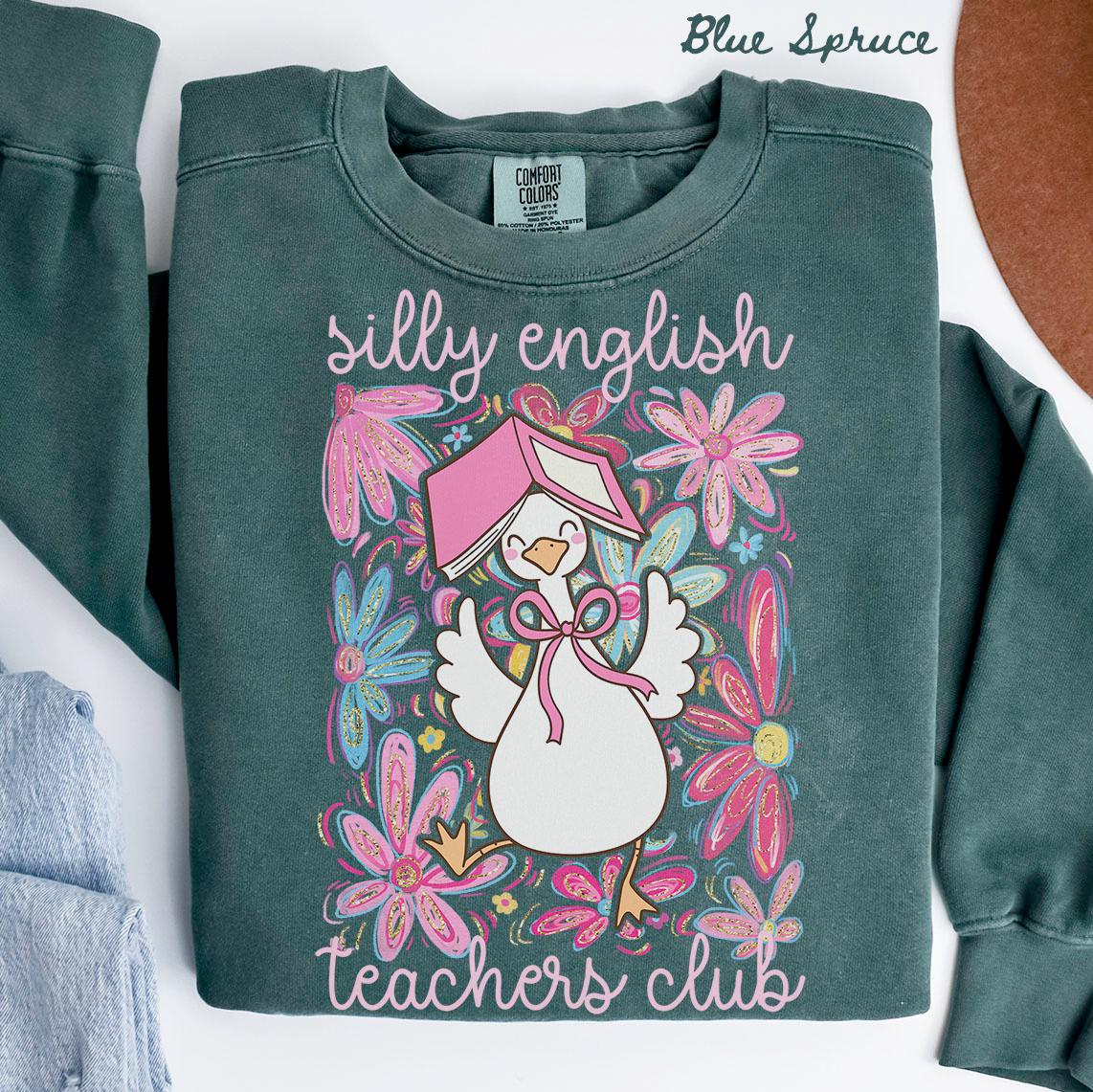 Comfort Colors English Team Sweatshirt Teacher Sweatshirt Language Arts Crewneck Back to School Tee English Department Gifts Crew Sweatshirt – Cozy Vibes · Must-Have Style