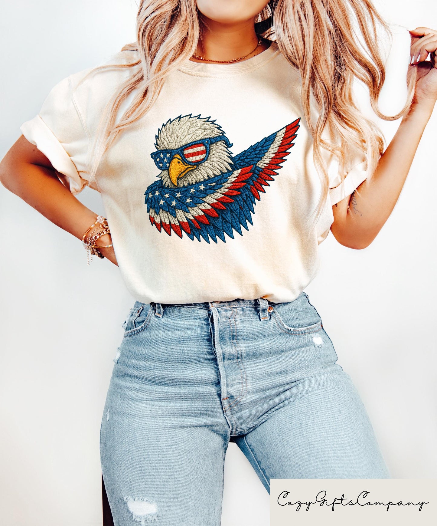 Retro Comfort American Eagle Shirt 4th Of July Eagle T shirt USA Independence Day Gift Fourth Of July Tee Patriotic Eagle Crewneck Graphic Tee – Aesthetic Look · Great Gift For Fans