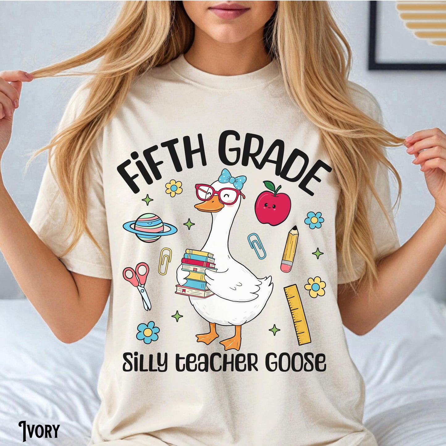 Fifth Grade Teacher Shirt Teacher Tee 5th Grade T Shirt Back To School Silly Goose Retro Whimsical Gift For Teacher Graphic Tee – Feel-Good Design · Top Pick For Any Outfit