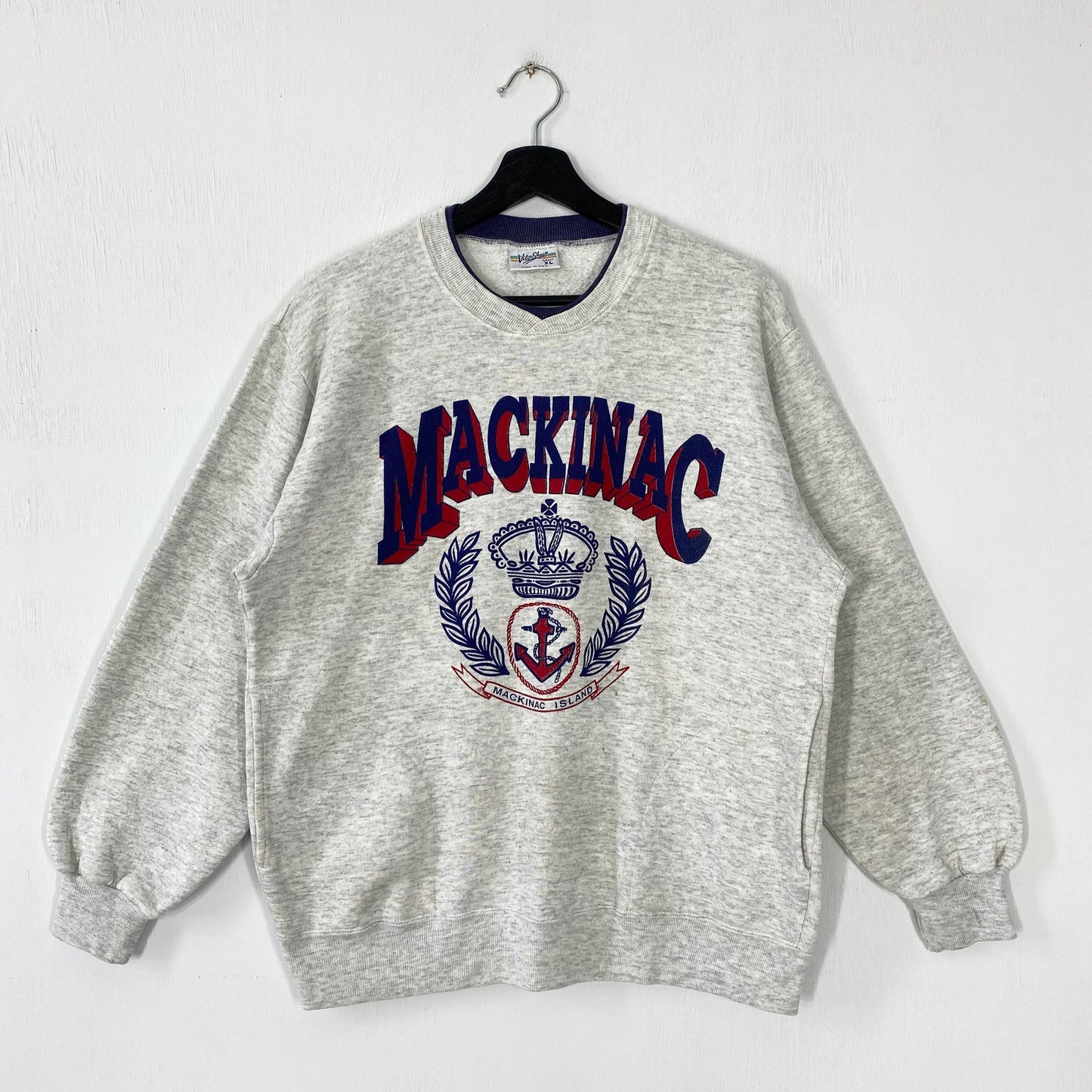 Vintage 90s Mackinac Island Sweatshirt Mackinac Island Crewneck Mackinac Island State Park Sweater Pullover Nautical Gear Print Logo Medium Sweatshirt – Warm & Stylish · Trending Graphic Apparel