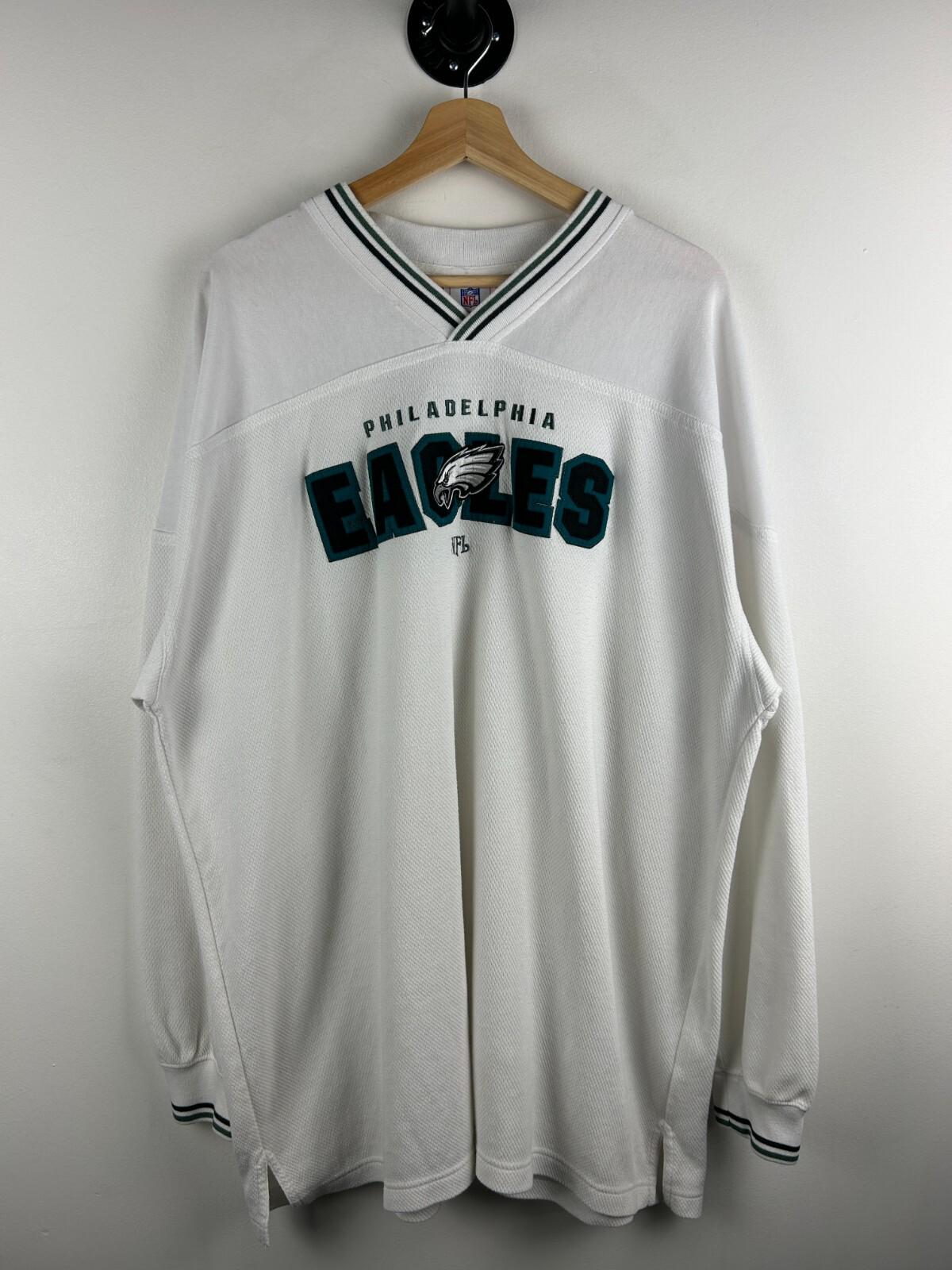 Vintage NFL Philadelphia Eagles Embroidered White Long Sleeve Size 2XL Graphic Tee – Bold Style · Trending Graphic Apparel