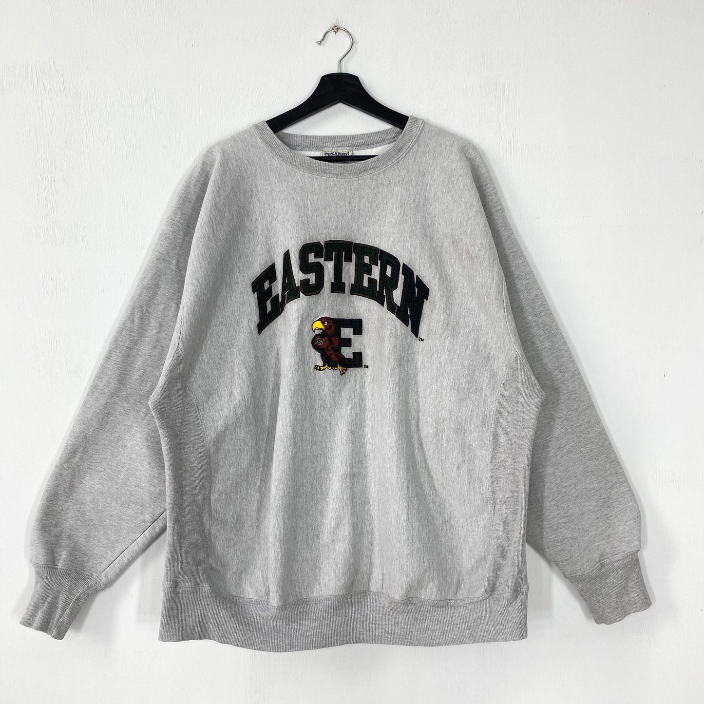 Vintage 90s Eastern Michigan University Sweatshirt Eastern Michigan Crewneck Eastern Sweater Eastern Michigan Eagles Embroidered Logo XLarge Sweatshirt – Aesthetic Look · Great Gift For Fans