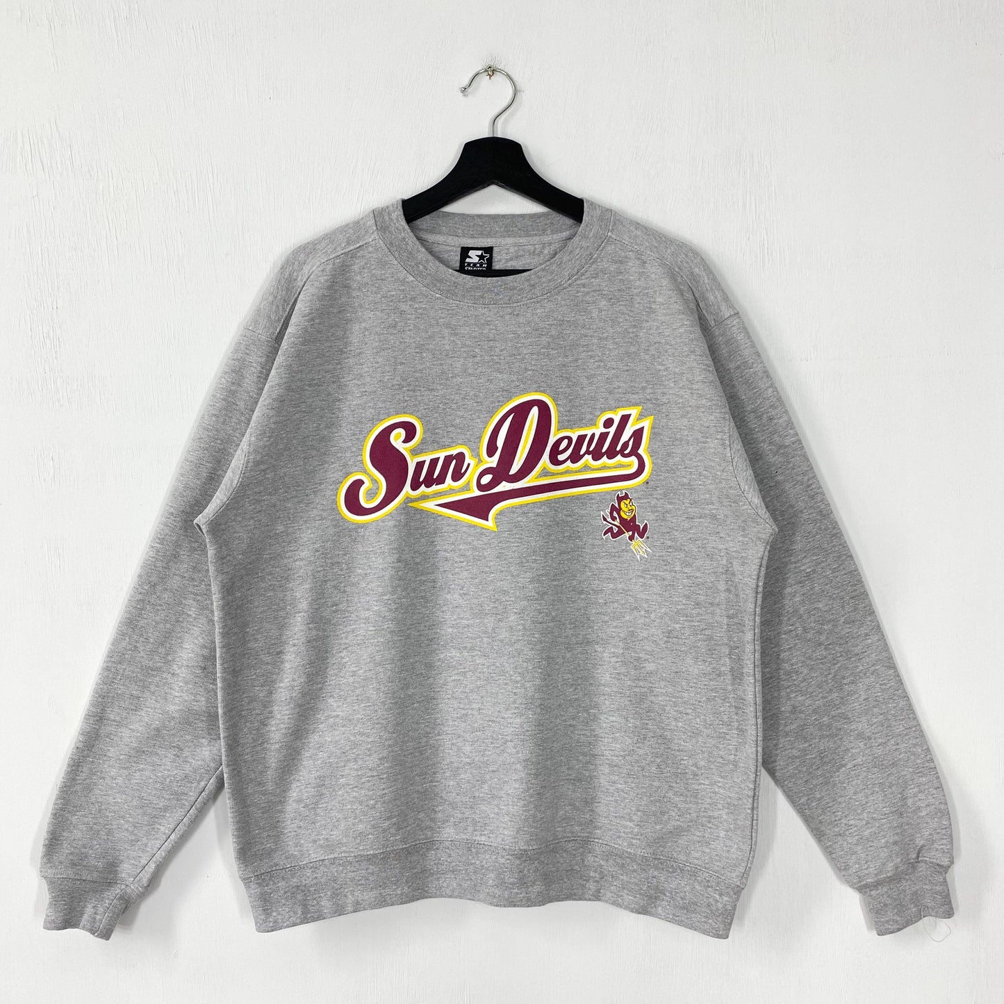 Vintage Arizona State University Sweatshirt Arizona State Crewneck Arizona Sweater Pullover Arizona State Sun Devils Print Logo Grey Large Sweatshirt – Bold Style · Perfect For Daily Wear