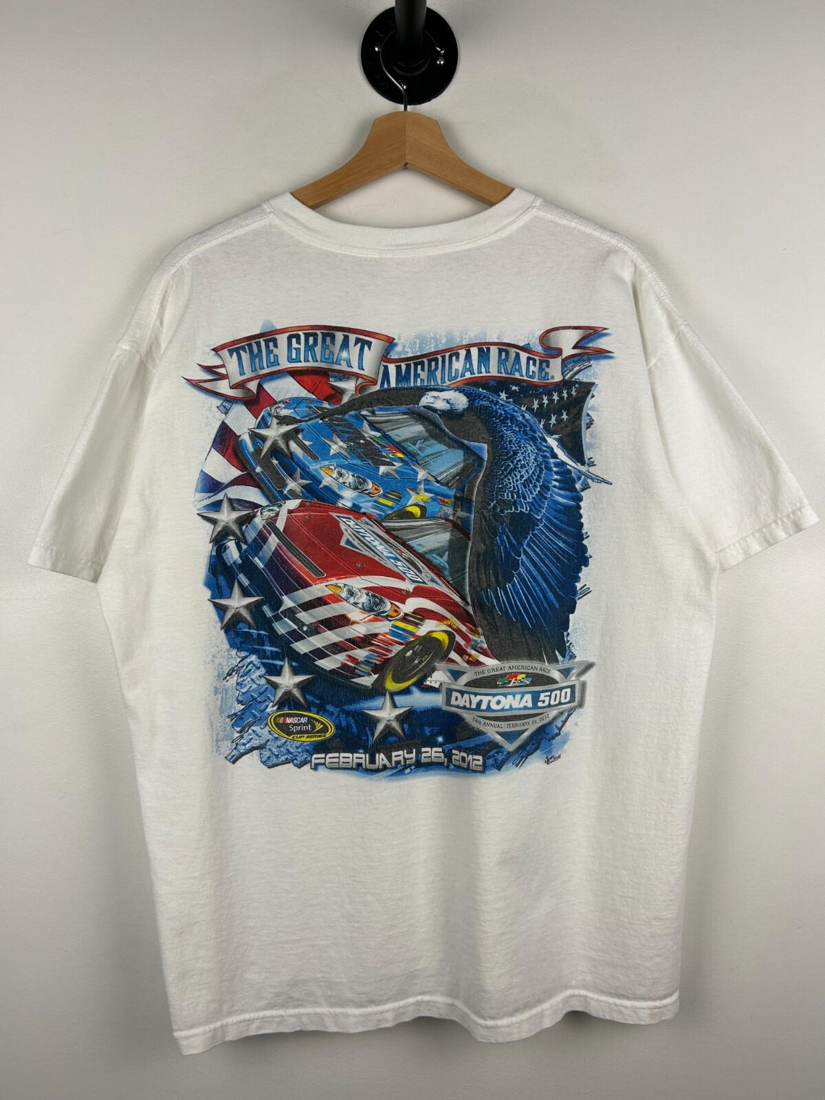 Vintage Nascar Daytona 500 White Tee Size XL Graphic Tee – Premium Graphic · Must-Have Style