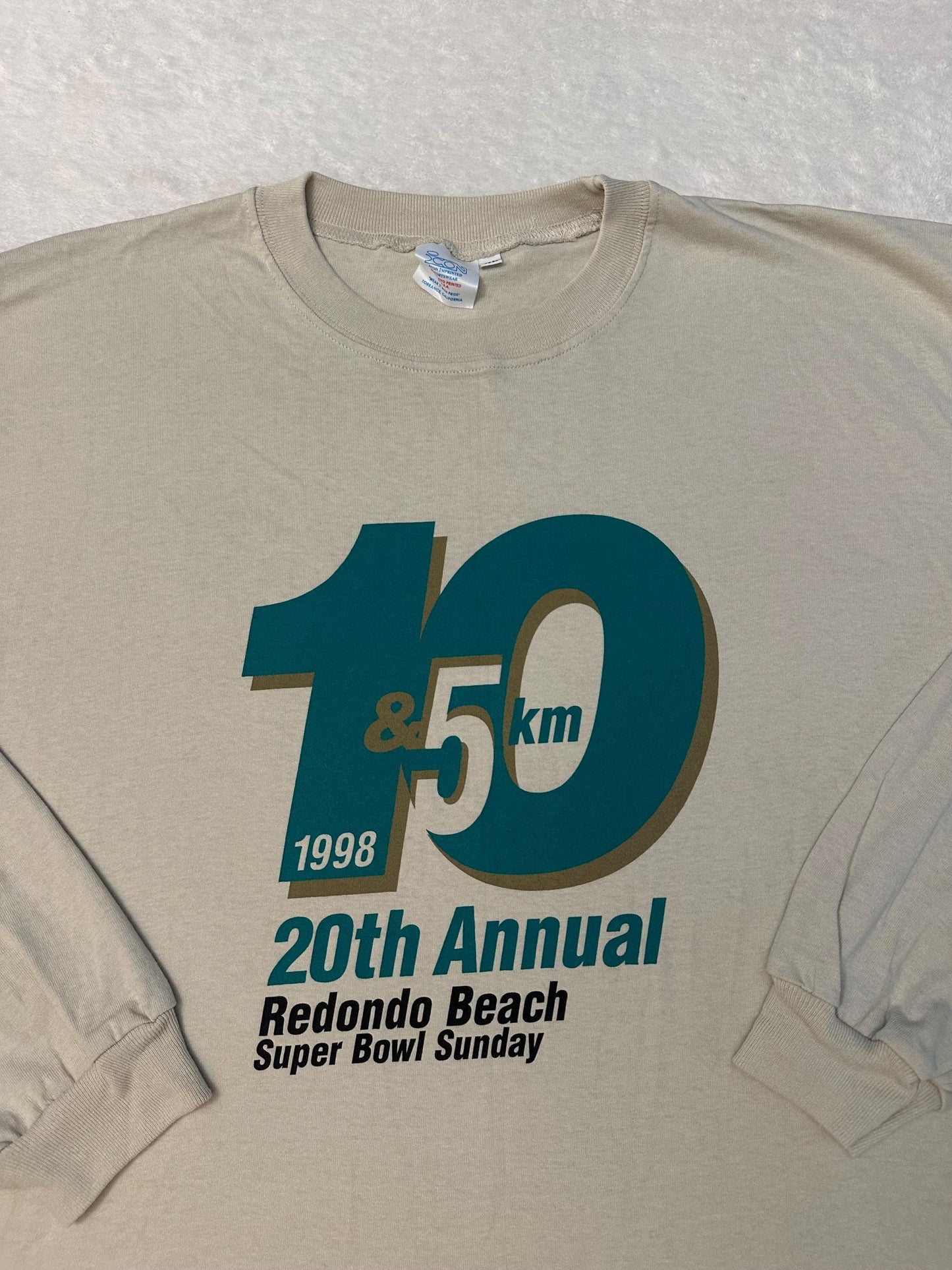 Vintage 90s Redondo Beach 10K 5k Run California Race Long Sleeve T Shirt XL NEW Graphic Tee – Cozy Vibes · High-Quality Print