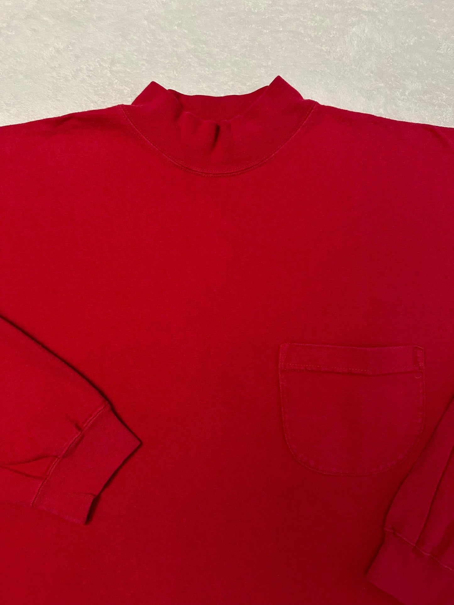 Vintage 1980s 80s Eddie Bauer Long Sleeve Heavyweight Red Fade Pocket T Shirt XL Graphic Tee – Warm & Stylish · Trending Graphic Apparel
