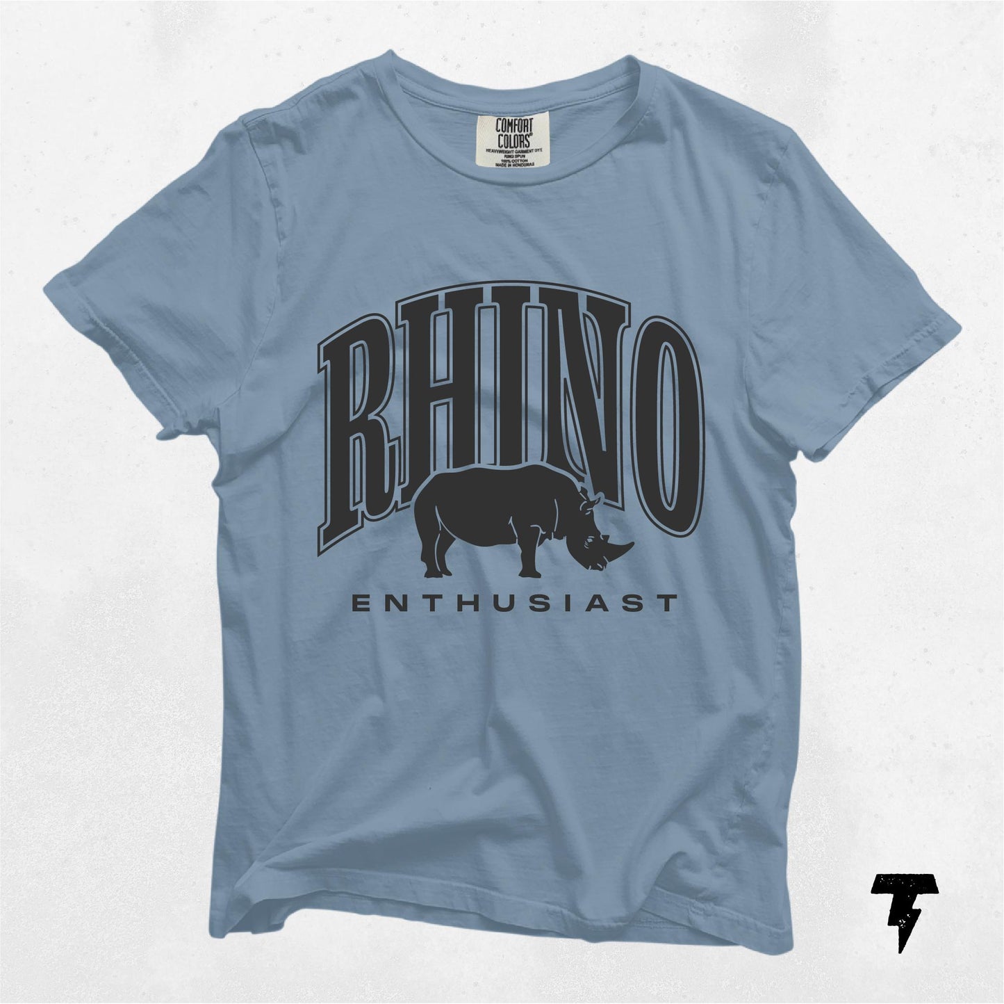 Rhino Enthusiast T shirt Shirt Rhinoceros Lover Gift Unisex Tee Garment Dyed Top Graphic Tee – Warm & Stylish · Must-Have Style